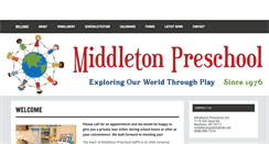 Desktop Screenshot of middletonpreschool.org